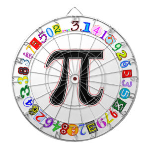Colourful and Fun Circle of Pi Calculated Dartboard