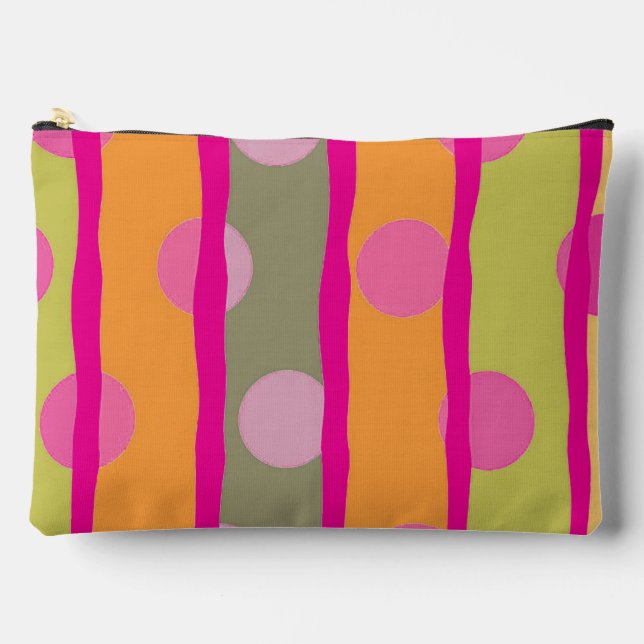 Colourful and Fun Hot Pink School Supply Pouch (Front)