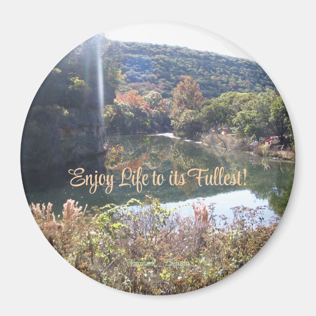 Colourful and Inspirational, Nature Scene Magnet (Front)