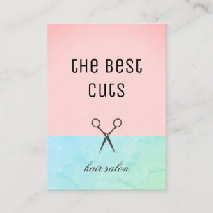 Colourful and Modern Hair Stylist Business Card