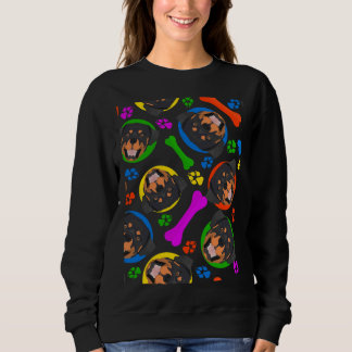 Colourful And Playful Rottweiler Sweatshirt