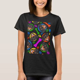 Colourful And Playful Rottweiler T-Shirt