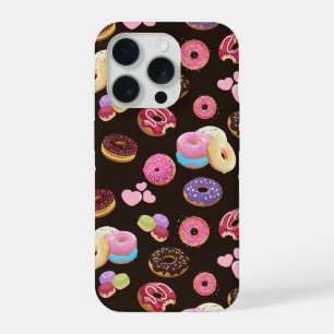 Colourful and Tasty Doughnuts and Hearts iPhone 15 Pro Case