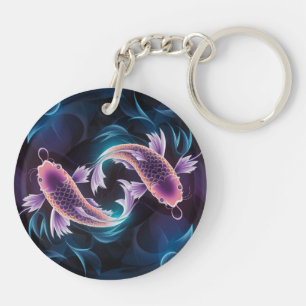 Colourful and Translucent Exotic Fish Aquarium Key Ring