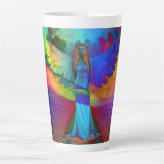 Colourful Angel - Latte Mug