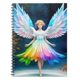 Colourful Angel with Wings Notebook