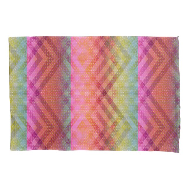 Colourful Angles Pillowcase (Front)