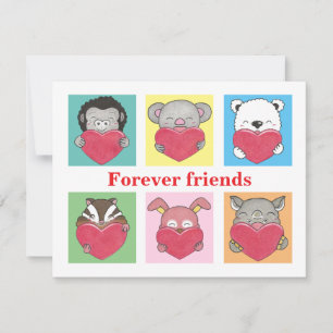 Colourful Animal Cartoon for Kids Friends Flat Car