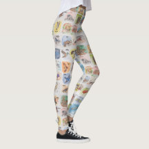 Colourful Animal Image Leggings