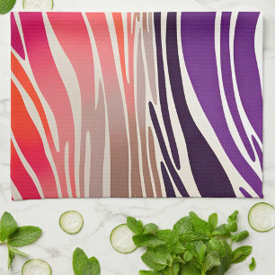 Colourful Animal Print Art Kitchen Towel