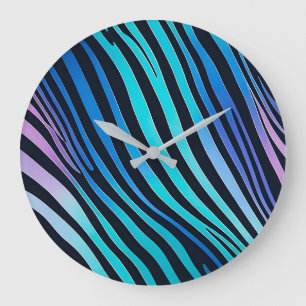 Colourful Animal Print Art Wall Clock