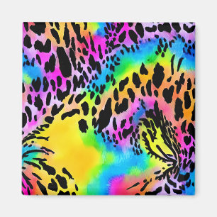Colourful Animal Print Pattern Magnet