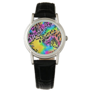 Colourful Animal Print Pattern Watch