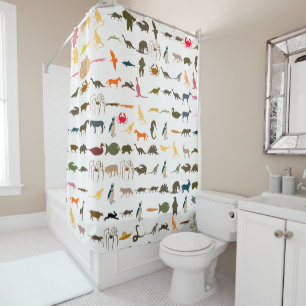 Colourful Animals Pattern #3 Shower Curtain
