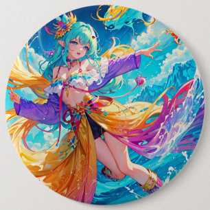 Colourful/anime/cartoon  6 cm round badge