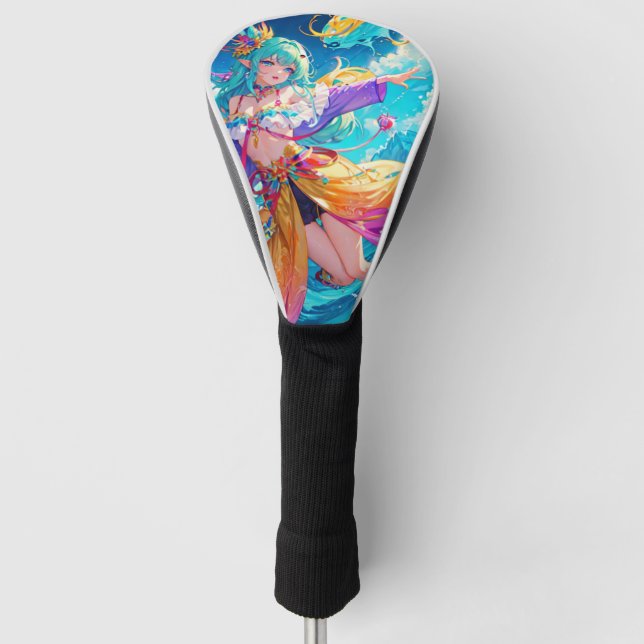 Colourful/anime/cartoon  golf head cover (Front)