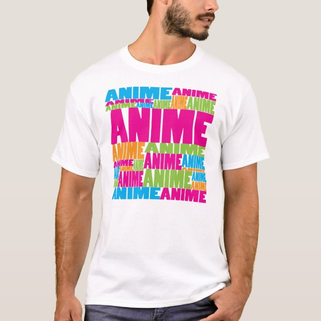 Colourful Anime T-Shirt (Front)