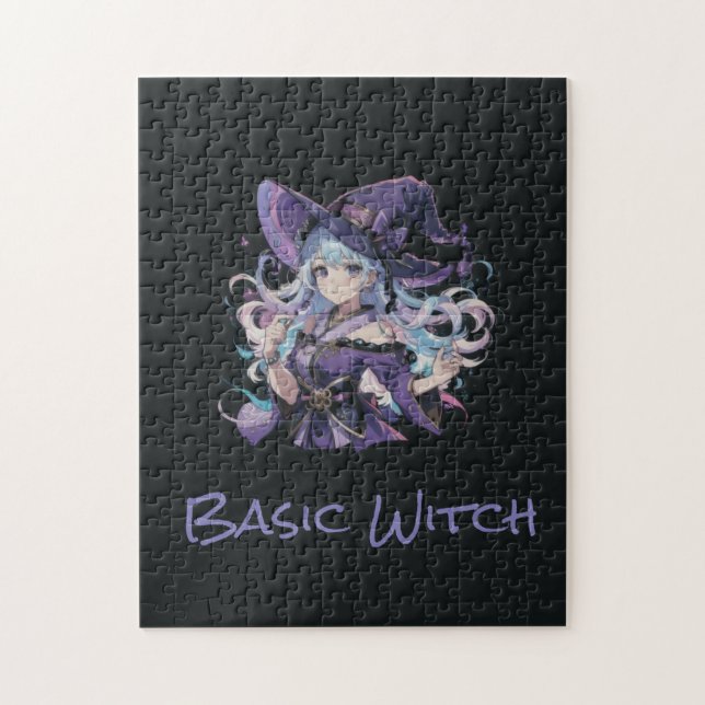 Colourful/Anime/witch/Halloween Jigsaw Puzzle (Vertical)