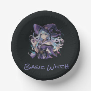Colourful/Anime/witch/Halloween Paper Plate
