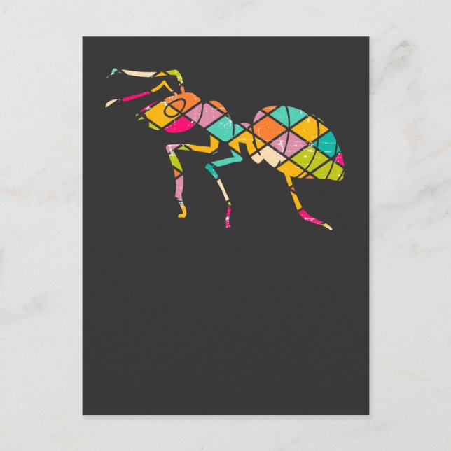Colourful ant - Insects Lover Postcard (Front)