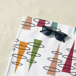 Colourful Antenna  Beach Towel