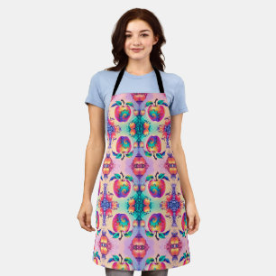 Colourful apple apron