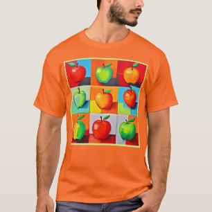 Colourful Apple Grid T-Shirt