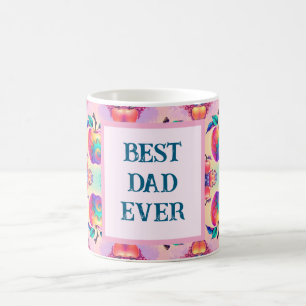 Colourful apple with Best Dad Ever Coffee Mug