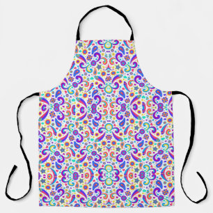 Colourful apron featuring an intricate