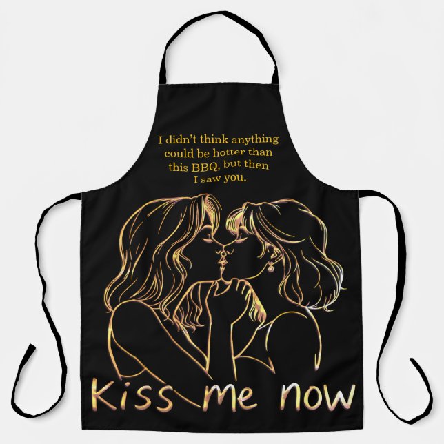 Colourful aprons for love and BBQ fun! (Front)