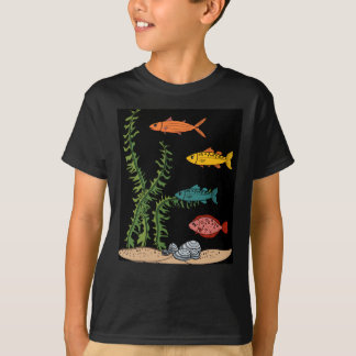 Colourful Aquarium Fish Animal Motifs T-Shirt