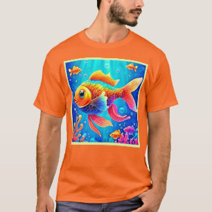 Colourful Aquarium Fish Art T-Shirt