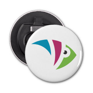 colourful aquarium fish illustration design bottle opener