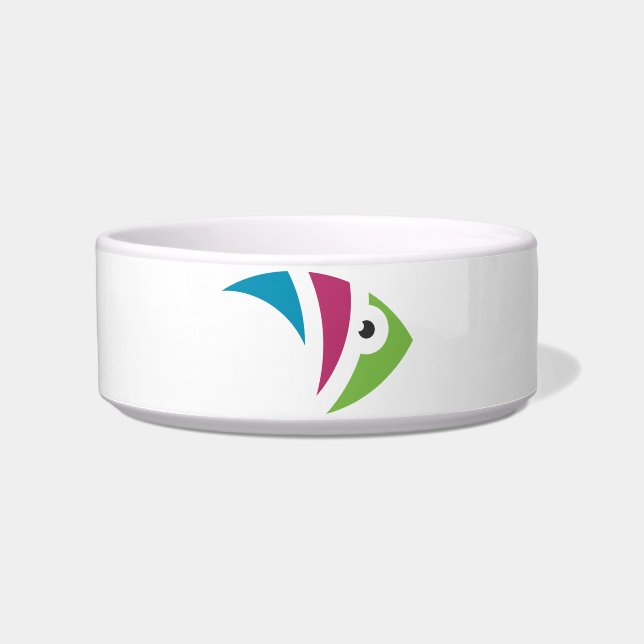 colourful aquarium fish illustration design bowl (Front)