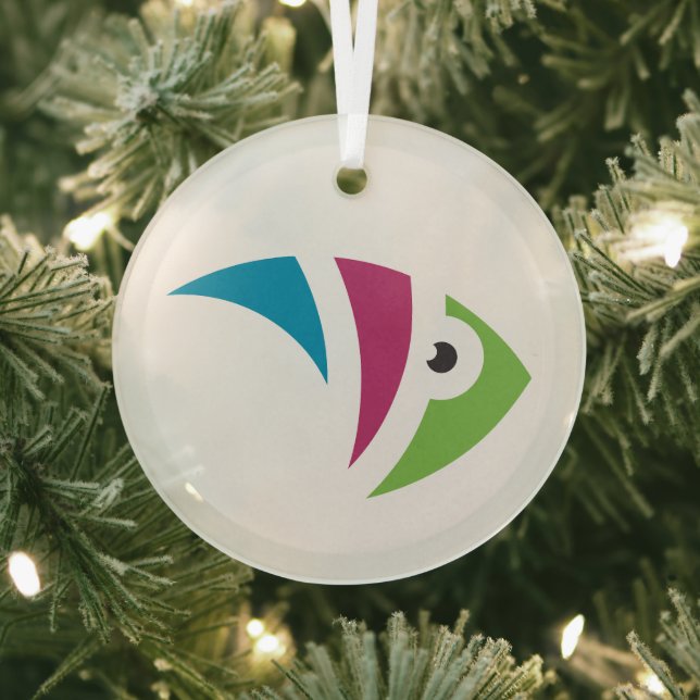 colourful aquarium fish illustration design glass tree decoration (Insitu)