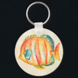 Colourful Aquarium Fish Key Ring<br><div class="desc">Colourful Aquarium Fish  Artist: Chariklia Zarris</div>