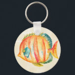 Colourful Aquarium Fish Key Ring<br><div class="desc">Colourful Aquarium Fish  Artist: Chariklia Zarris</div>