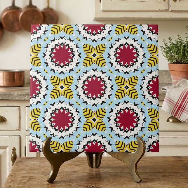 Colourful Arabesque Kaleidoscopic Geometric Patter Tile (Creator Uploaded)