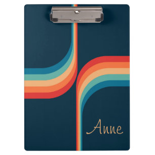 Colourful arches in retro style  clipboard