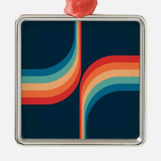 Colourful arches in retro style metal tree decoration (Front)