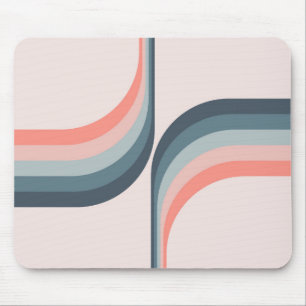 Colourful arches in retro style mouse pad
