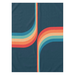 Colourful arches in retro style tablecloth