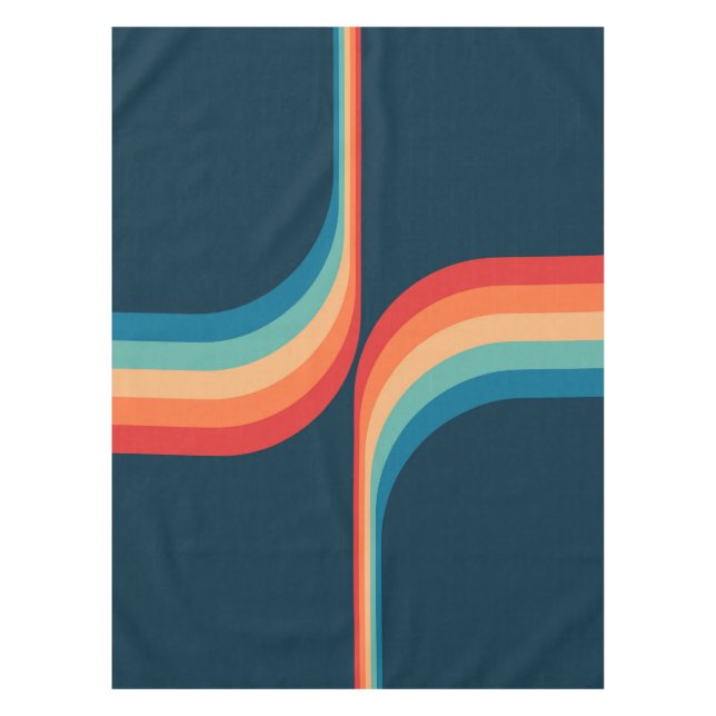 Colourful arches in retro style tablecloth (Front)