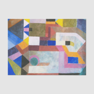 Colourful Architecture by Paul Klee, Abstract Art Tissue Paper