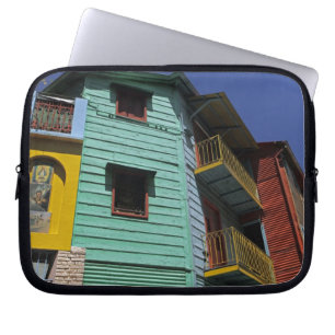 Colourful architecture of La Boca neighbourhood Laptop Sleeve