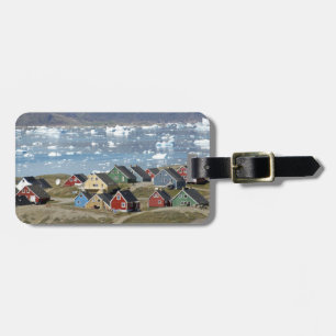 Colourful architecture of the town, Narsaq, Luggage Tag