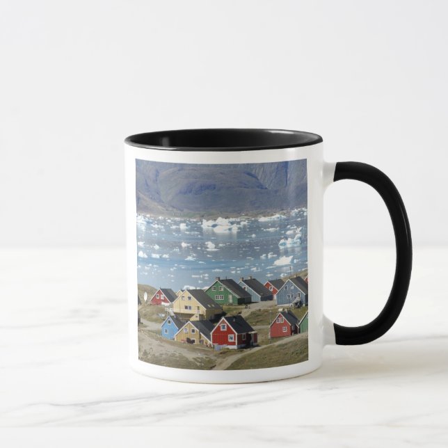 Colourful architecture of the town, Narsaq, Mug (Right)