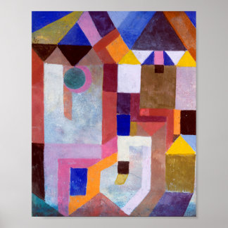 Colourful Architecture : Paul Klee 1917 Poster
