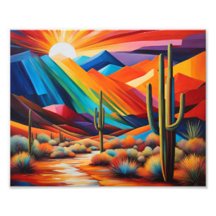 Colourful Arizona Abstract Print