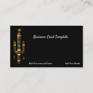 Colourful Arizona Southwestern Saguaro Cactus Business Card